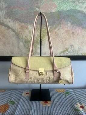 Beautiful VINTAGE Brahmin Yellow Cream and Pink Colors